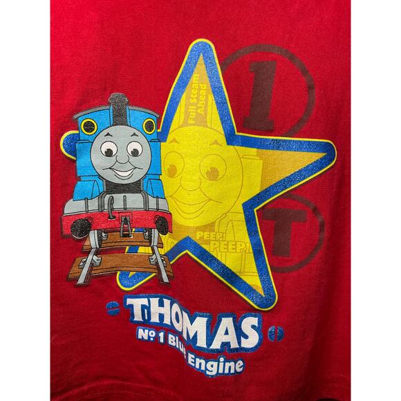Thomas and Friends No. 1 Blue Engine Long Sleeve Y2K T-Shirt - Picture 5 of 6